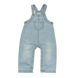 Cat & Jack Light Wash Denim Overalls in Pale Blue
